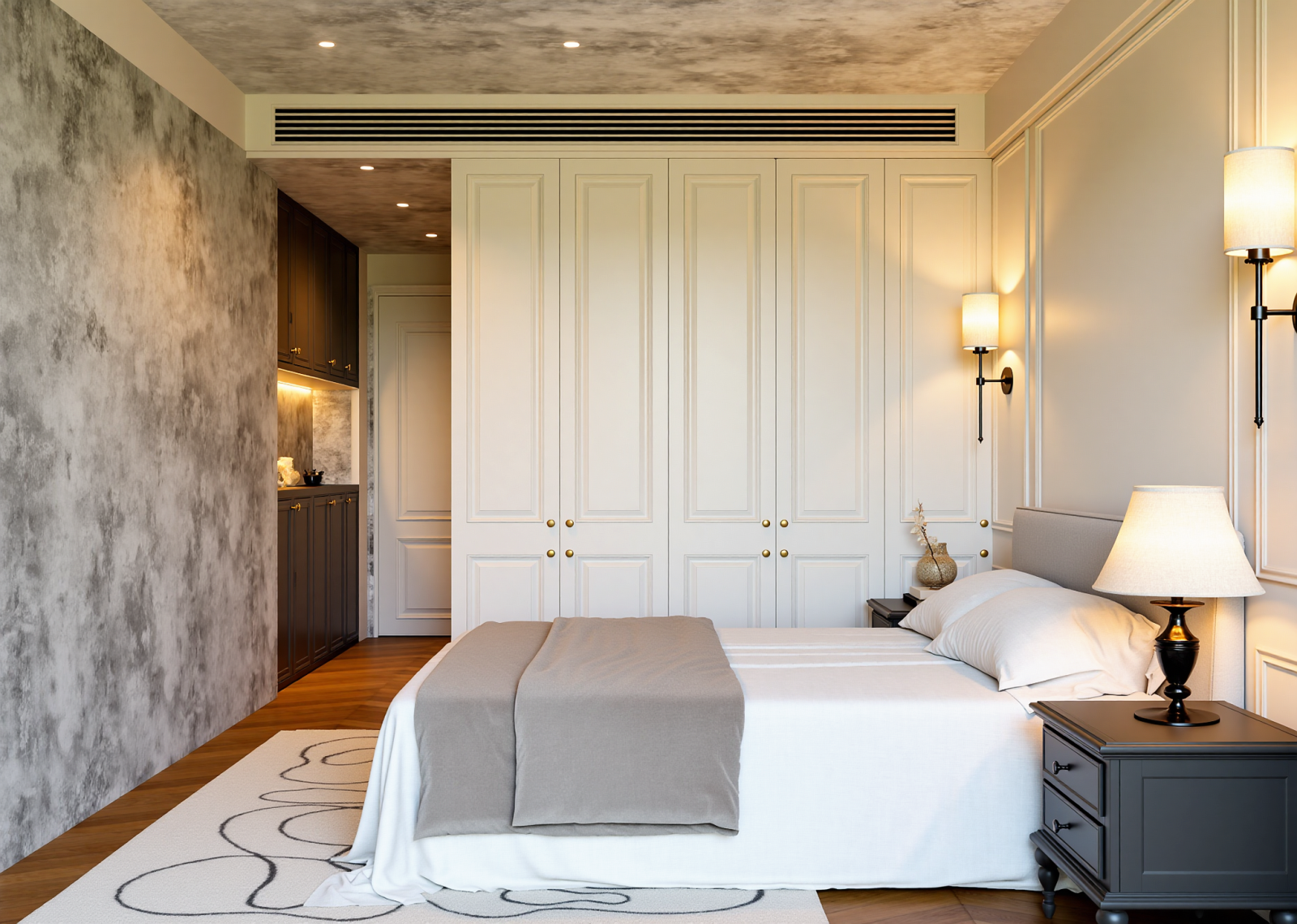 美式酒店客房3D模型下载【ID:1215114548】