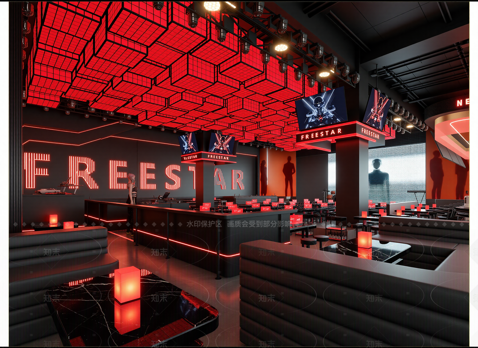 现代网吧网咖3D模型下载【ID:1214564520】