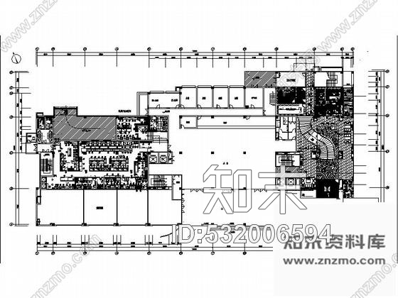 施工图陕西五星级时尚品牌鲍鱼餐厅室内装修施工图含效果cad施工图下载【ID:532006594】