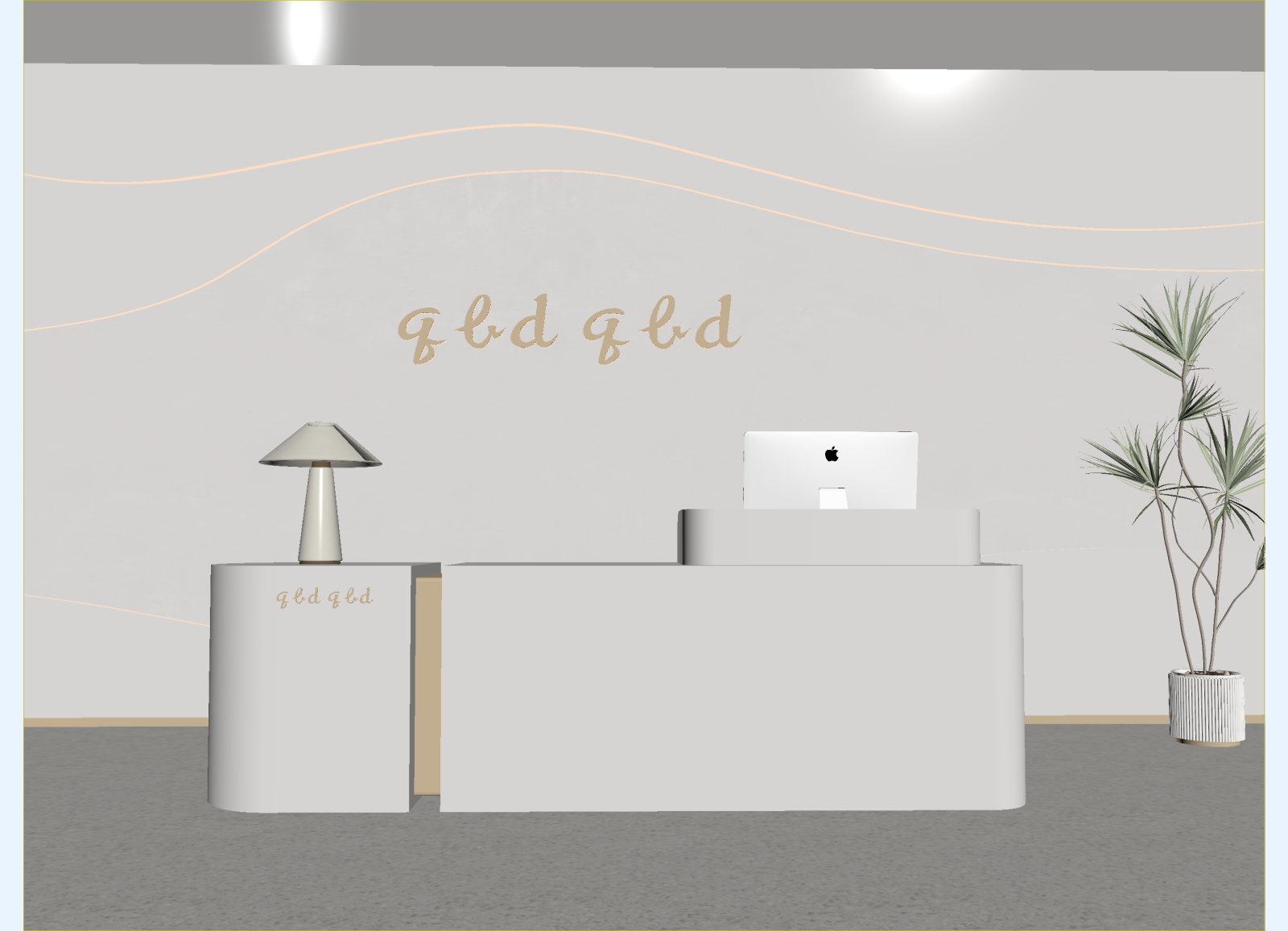现代酒店大堂3D模型下载【ID:1214826109】