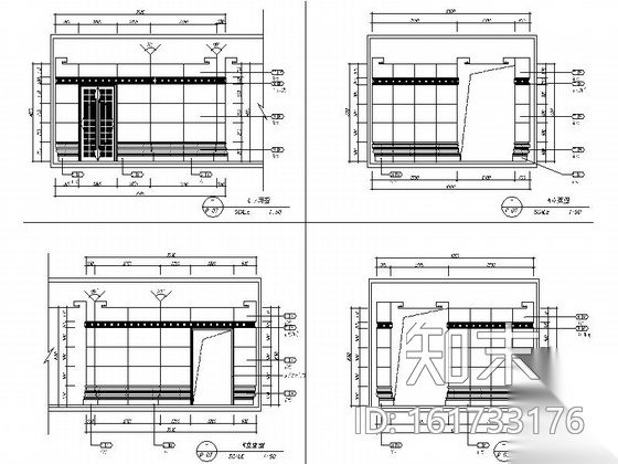 [长春]精品新古典主义风格售楼处装修施工图（含效果图）cad施工图下载【ID:161733176】