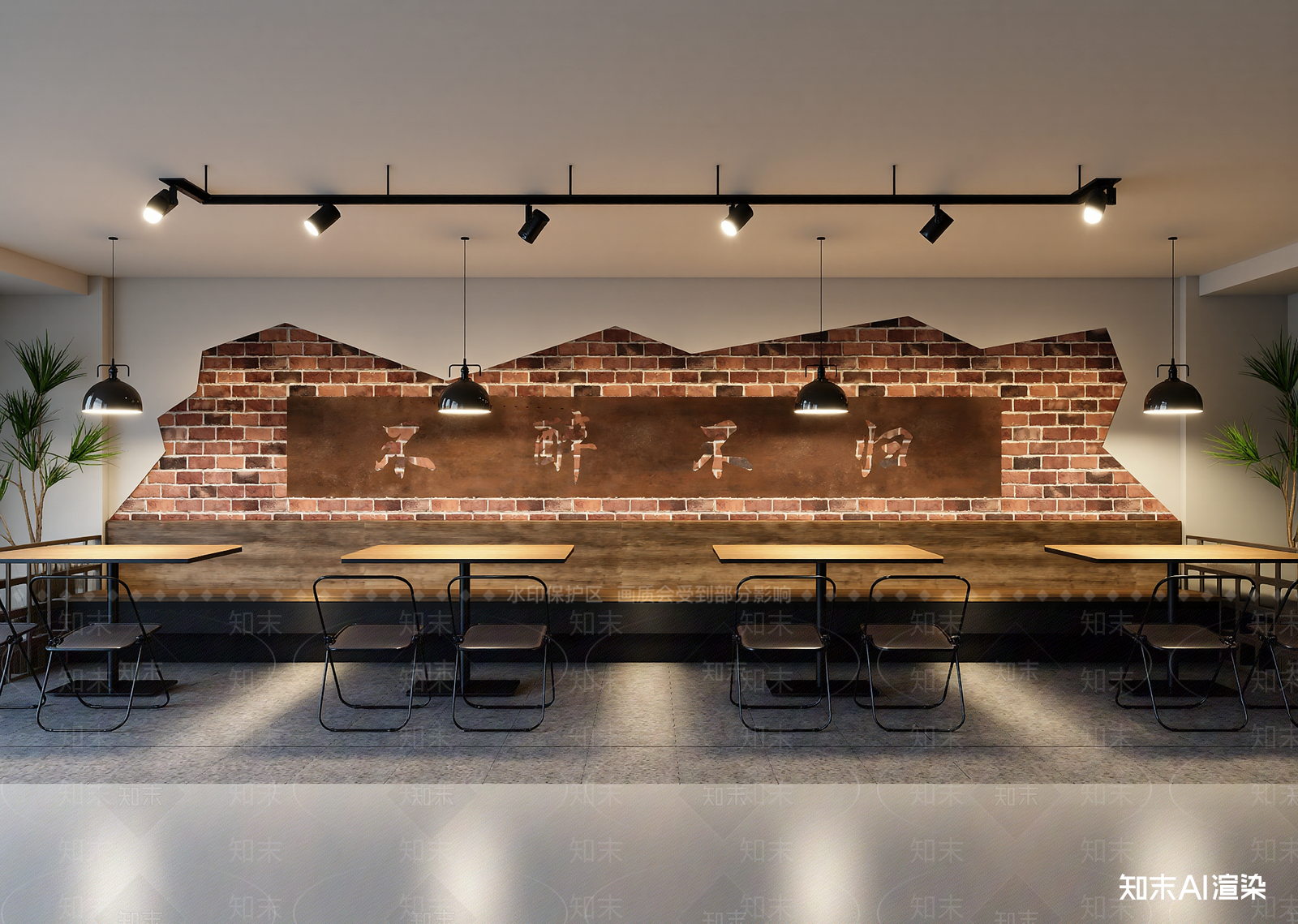 工业风咖啡厅3D模型下载【ID:1214433638】