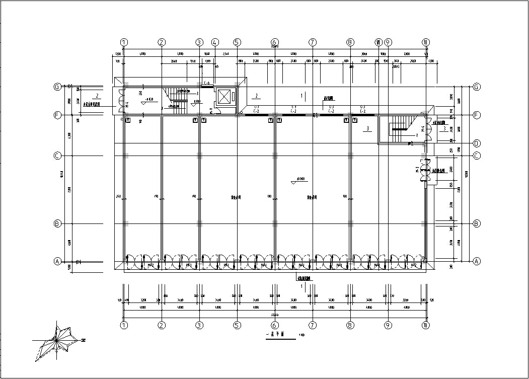 5套现代风多高层办公楼设计施工图CAD施工图下载【ID:166815119】