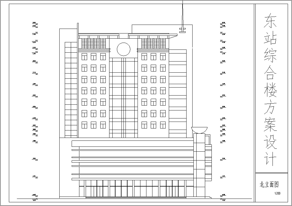 5套现代风多高层办公楼设计施工图CAD施工图下载【ID:166815119】