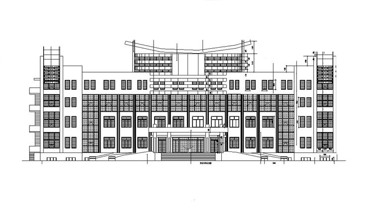 5套现代风多高层办公楼设计施工图CADcad施工图下载【ID:149934184】