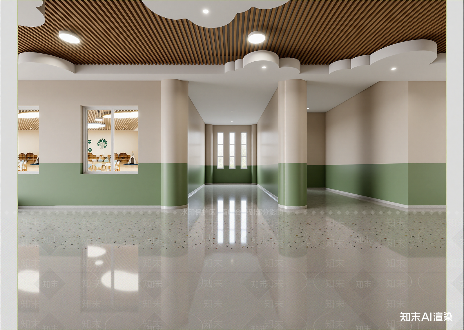 现代走廊3D模型下载【ID:1214784475】