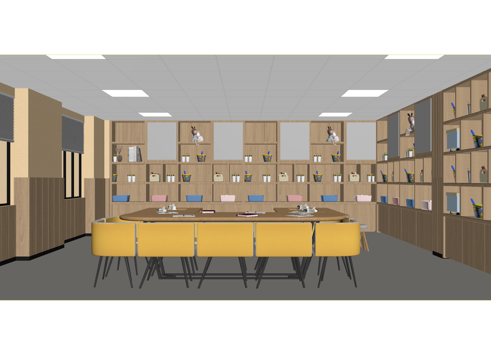 现代会议室3D模型下载【ID:1214985422】