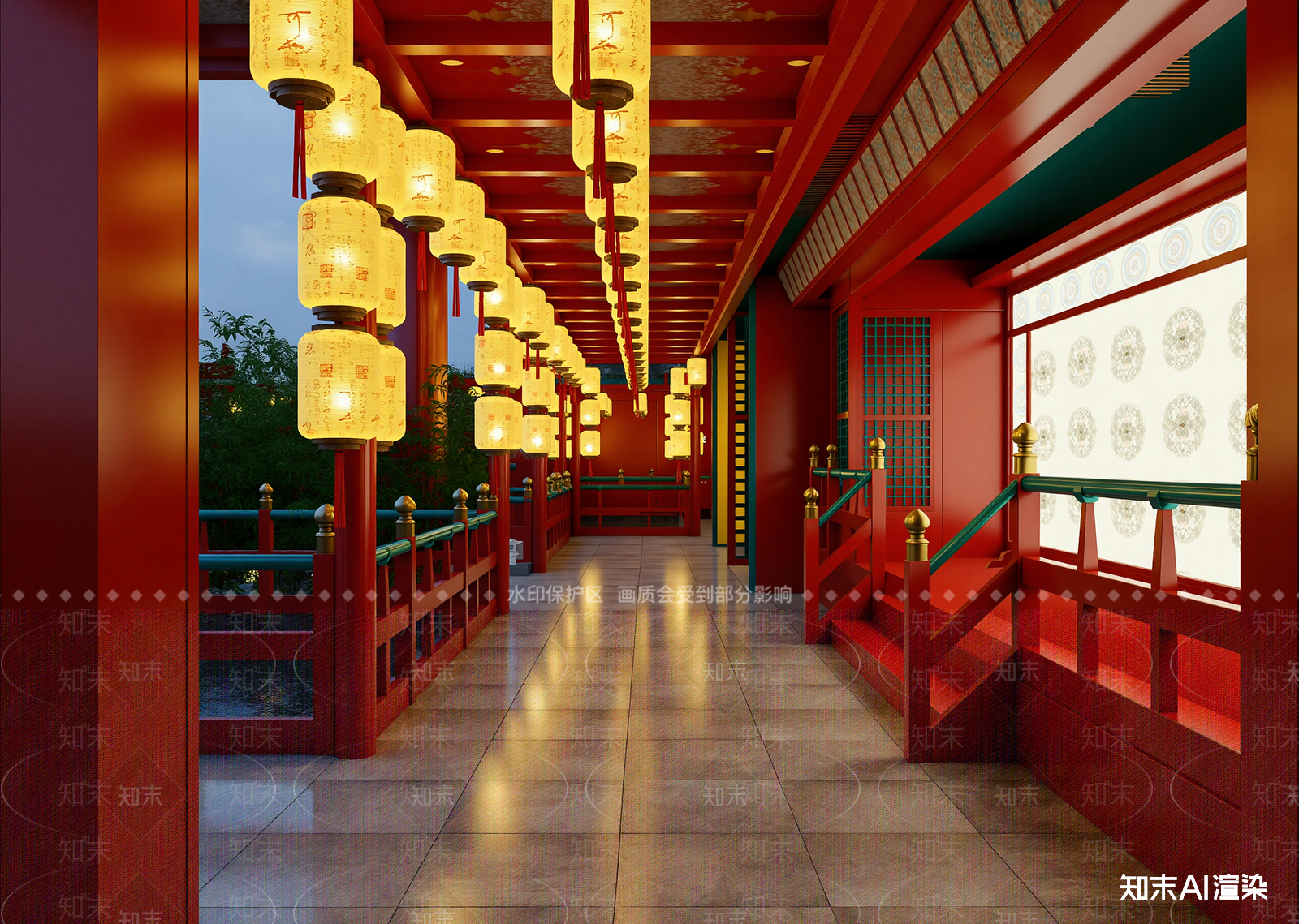 新中式古建3D模型下载【ID:1215116181】