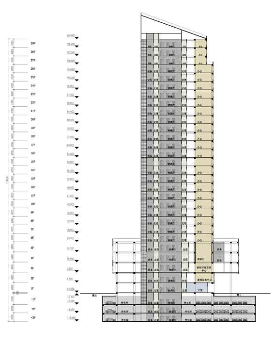 [河南]超高层多功能影视大厦建筑方案文本（含休闲、娱乐...cad施工图下载【ID:151397165】