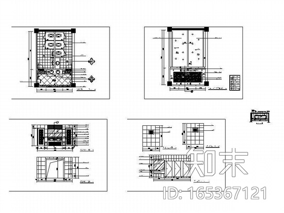 宾馆公共卫生间装修图施工图下载【ID:165367121】