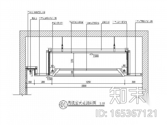 宾馆公共卫生间装修图cad施工图下载【ID:165367121】
