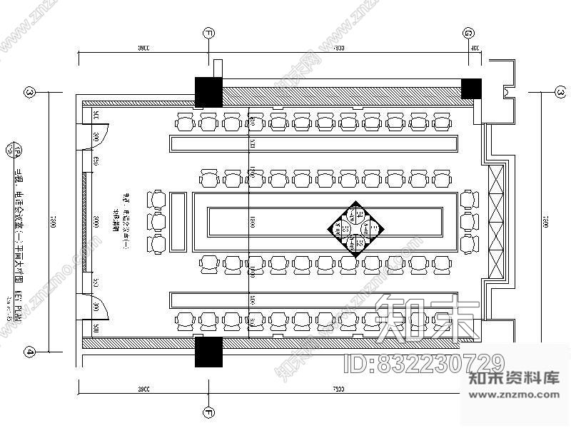 图块/节点会议室装修详图cad施工图下载【ID:832230729】