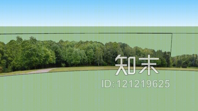 树线背景SU模型下载【ID:121219625】