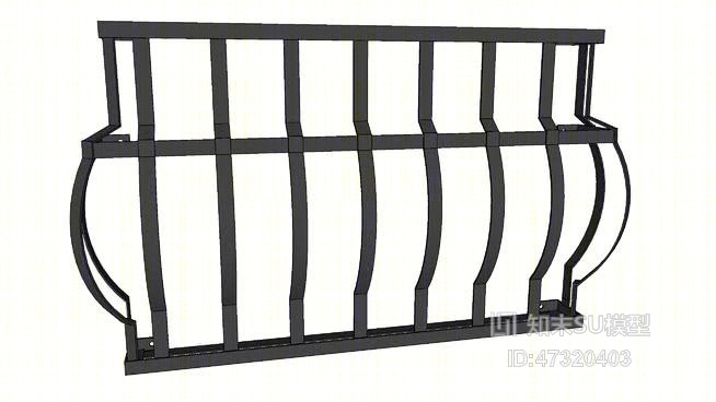 威尼托人造阳台SU模型下载【ID:47320403】