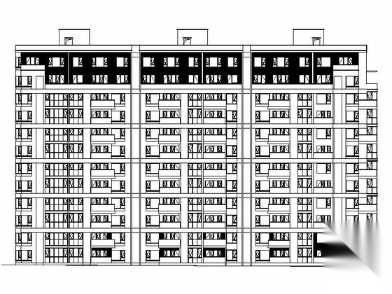 [山东]高层现代风格住宅区规划及单体建筑施工图（知名设...cad施工图下载【ID:167051115】