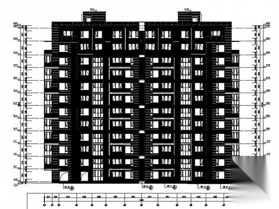 [山东]高层现代风格住宅区规划及单体建筑施工图（知名设...cad施工图下载【ID:167051115】