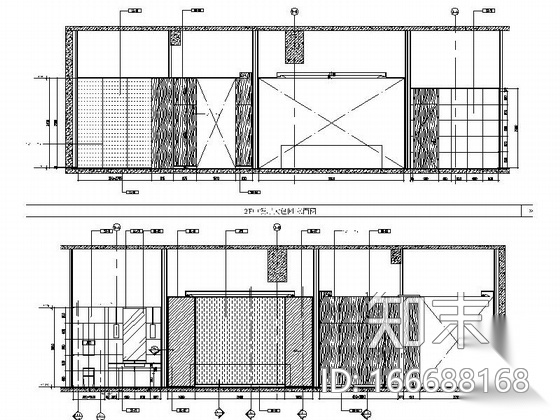[上海]全球连锁酒店中餐厅包间装修施工图（含效果）cad施工图下载【ID:166688168】