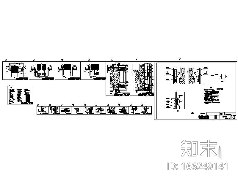 [四川]某工程幕墙图纸cad施工图下载【ID:166249141】