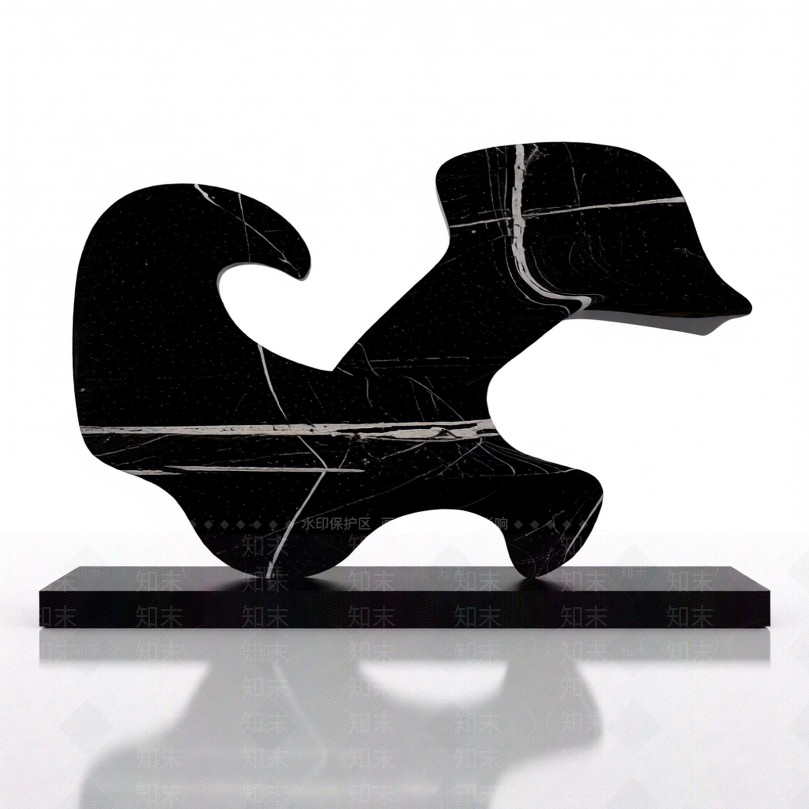 大理石动物雕塑3D模型下载【ID:1206203742】