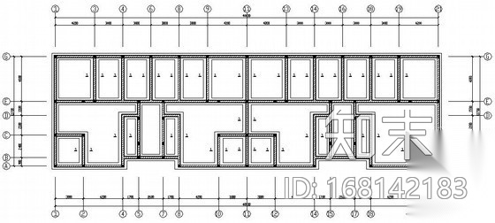 [湖北]搬迁小区7层砖混结构房屋结构施工图cad施工图下载【ID:168142183】