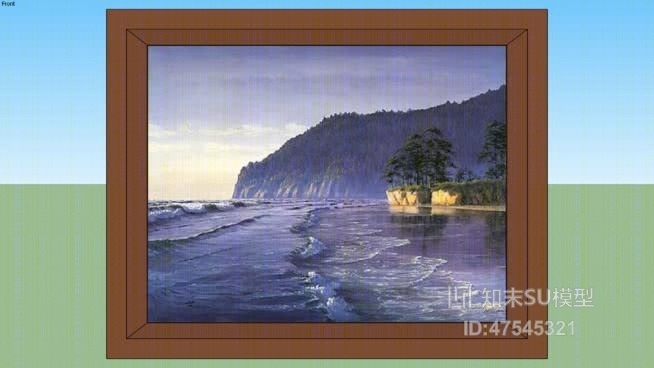 挂画SU模型下载【ID:919234045】