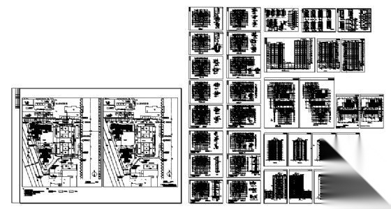 某十七层文教大院住宅楼建筑方案图cad施工图下载【ID:150022182】