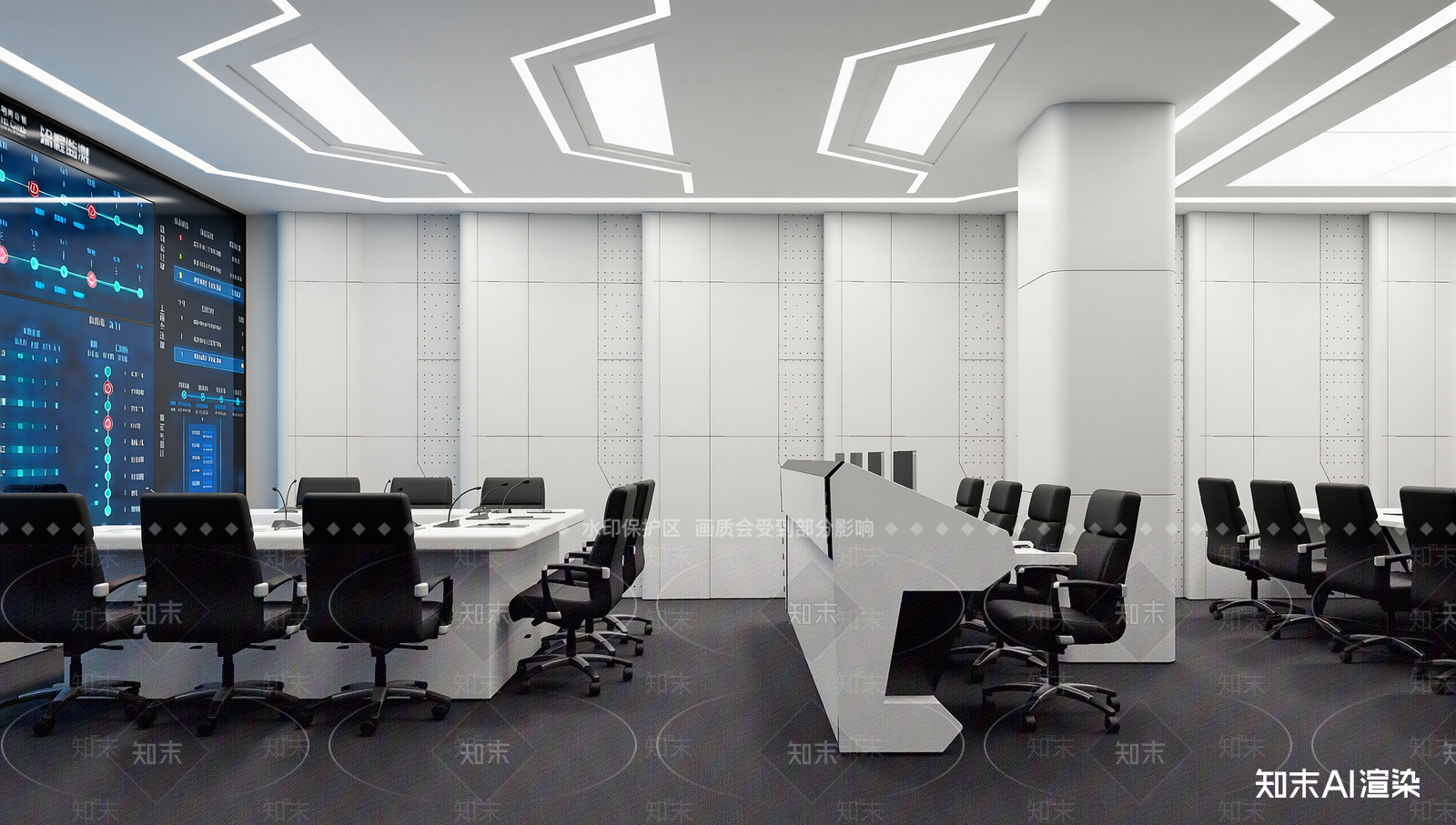 现代指挥中心3D模型下载【ID:1214588145】