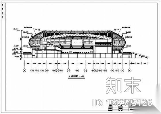 安徽某体育馆幕墙工程设计施工图施工图下载【ID:166345126】