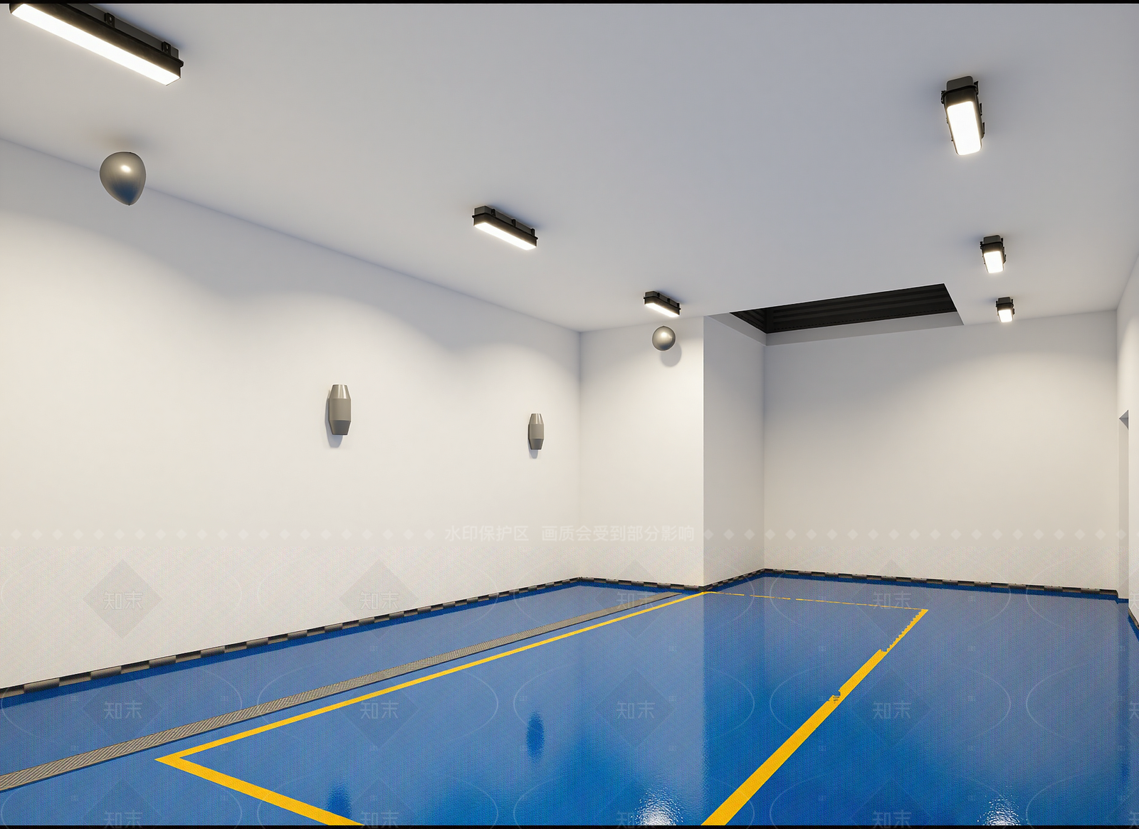 现代乒乓球室3D模型下载【ID:1214648008】