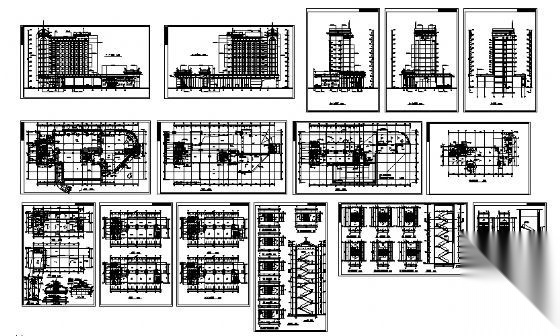 某十层银行办公楼建筑方案图cad施工图下载【ID:151421141】