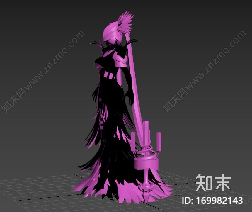 nox_黑夜女神诺克斯3d打印模型下载【ID:169982143】