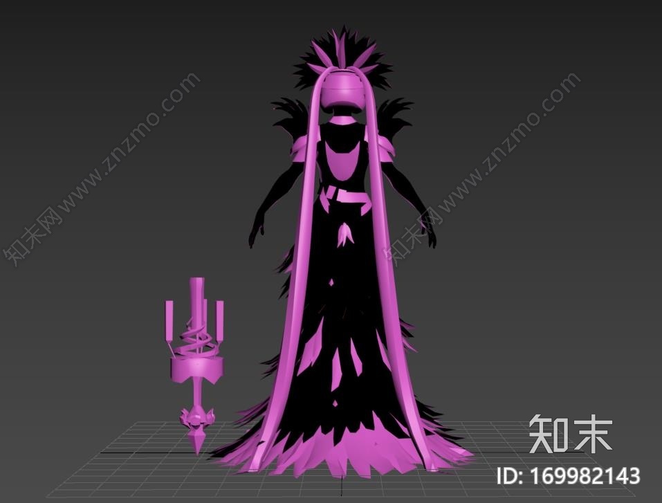 nox_黑夜女神诺克斯3d打印模型下载【ID:169982143】