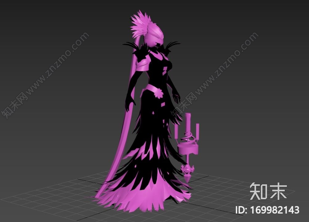 nox_黑夜女神诺克斯3d打印模型下载【ID:169982143】