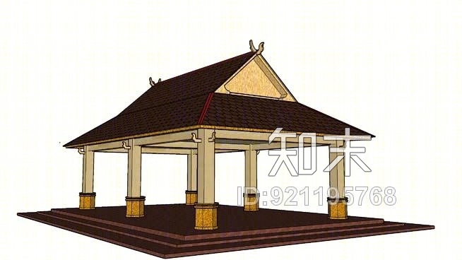 传统的瓦卡夫班禅SU模型下载【ID:921195768】