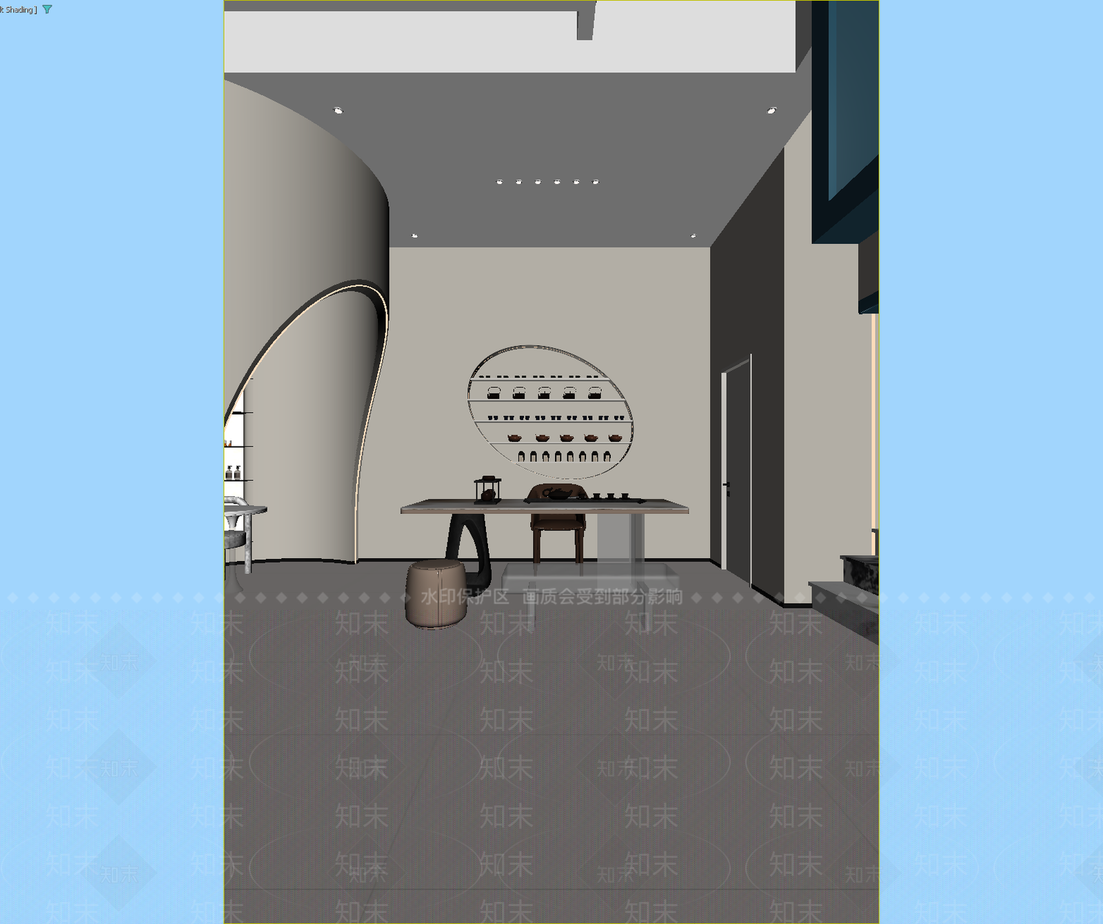 现代茶馆3D模型下载【ID:1215005710】