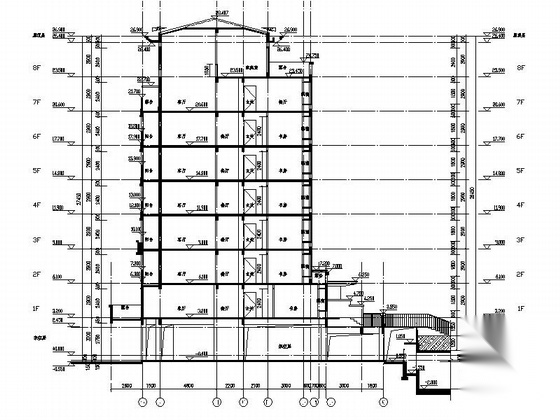 [浙江]27层高层带底商住宅楼及8层洋房设计施工图（知名...cad施工图下载【ID:164859171】