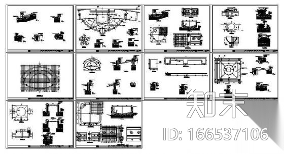 江苏市政大道环境景观工程施工图cad施工图下载【ID:166537106】