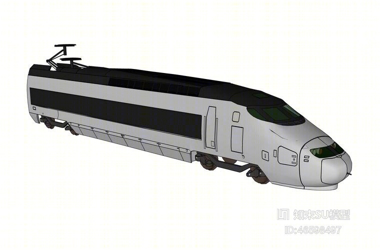 子弹头列车SU模型下载【ID:46598497】