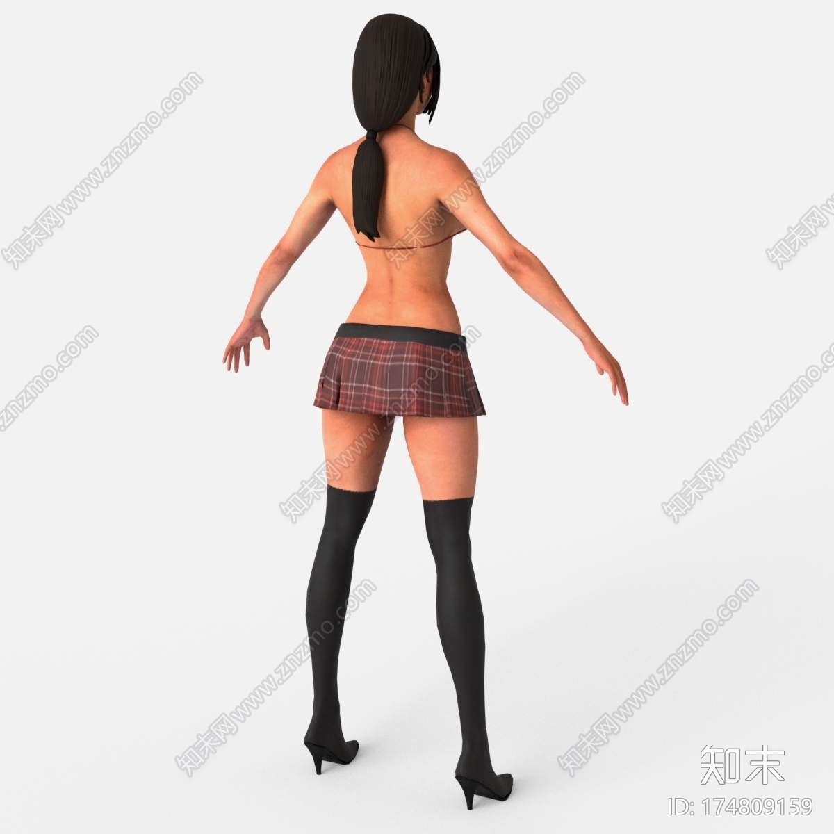 《死侍》里的女粉丝CG模型下载【ID:174809159】