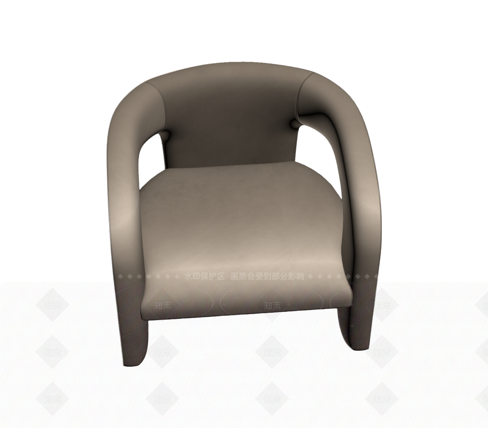 现代简约扶手椅3D模型下载【ID:1206181098】