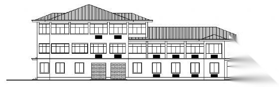 某市三层收费站建筑施工图cad施工图下载【ID:151685129】