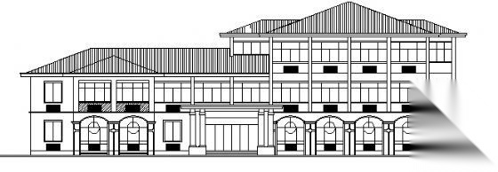 某市三层收费站建筑施工图cad施工图下载【ID:151685129】