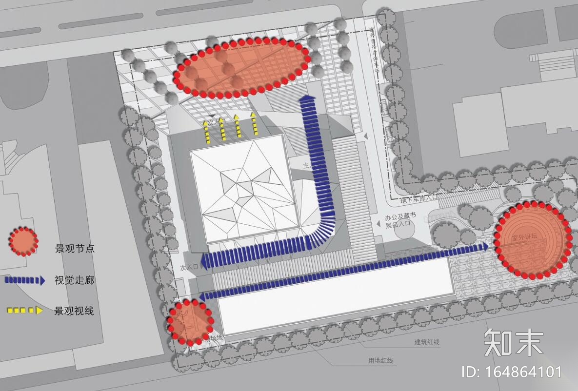 [上海]奉贤绿色科技图书馆建筑方案图cad施工图下载【ID:164864101】