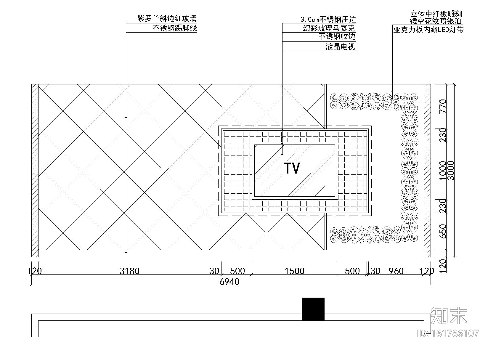 天王星KTV室内装饰设计项目施工图cad施工图下载【ID:161786107】