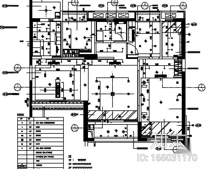 梁志天——珠海东方三套不同户型样板间施工图设计cad施工图下载【ID:166031170】