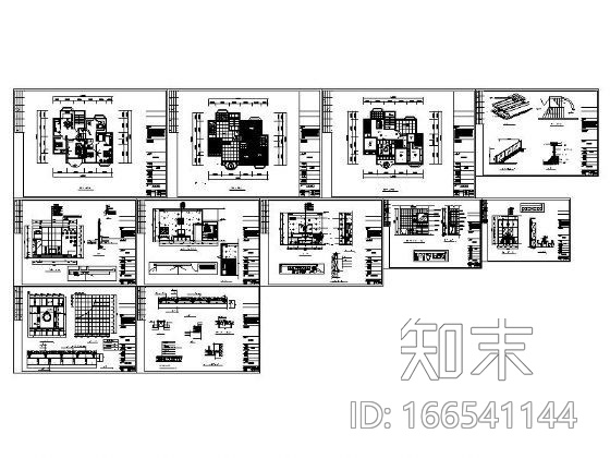 [学生作业]某别墅一层装修图施工图下载【ID:166541144】