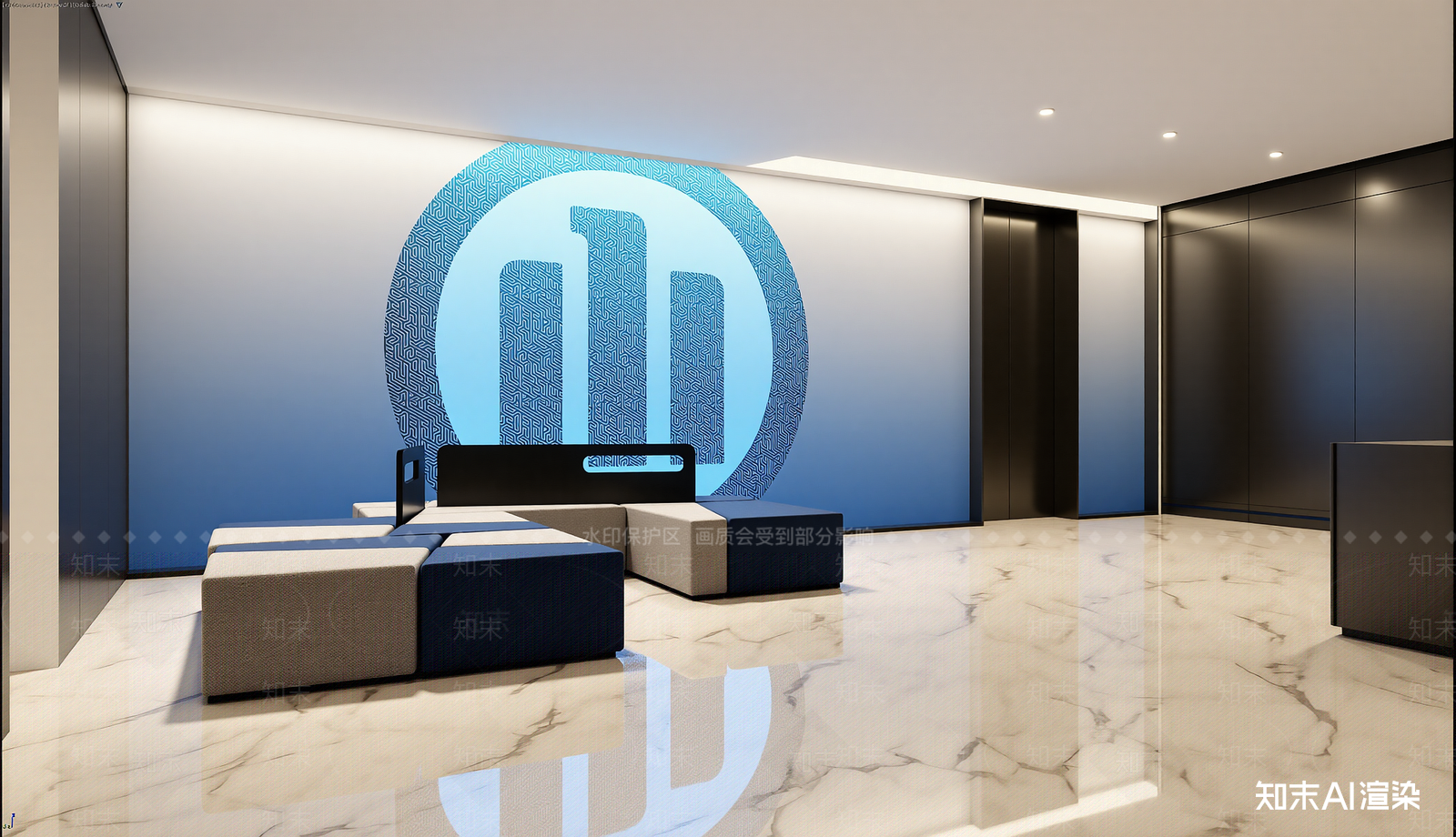 现代休息区3D模型下载【ID:1221601951】