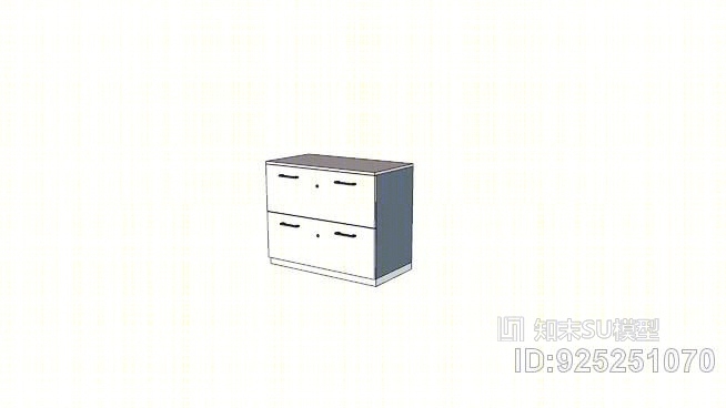 浏览文件。MeCo柜，2个抽屉，90×47×74SU模型下载【ID:925251070】
