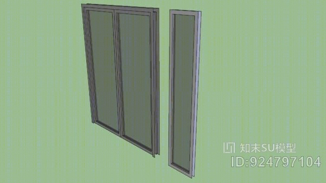 学校门窗SU模型下载【ID:924797104】