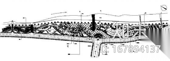 某公园规划设计平面图施工图下载【ID:167894137】